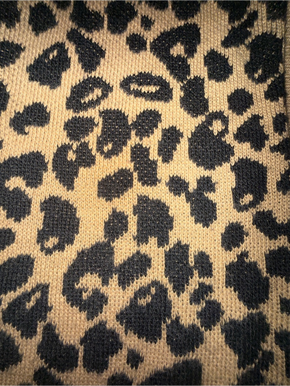 UEC Nine West Leopard Print Open-Front Cardigan in Camel & Black SZ SMALL - Picture 6 of 11